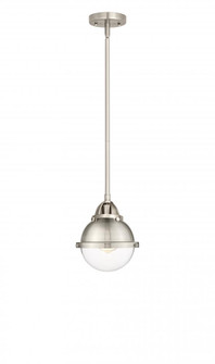 Hampden - 1 Light - 7 inch - Brushed Satin Nickel - Stem hung - Mini Pendant (3442|288-1S-SN-HFS-62-SN-LED)