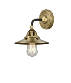 Railroad - 1 Light - 8 inch - Black Antique Brass - Sconce (3442|288-1W-BAB-M4-AB-LED)