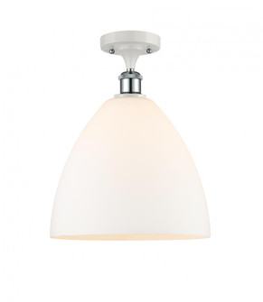 Bristol - 1 Light - 12 inch - White Polished Chrome - Semi-Flush Mount (3442|516-1C-WPC-GBD-121-LED)