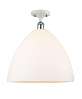 Bristol - 1 Light - 16 inch - White Polished Chrome - Semi-Flush Mount (3442|516-1C-WPC-GBD-161-LED)