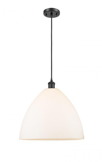 Bristol - 1 Light - 16 inch - Matte Black - Cord hung - Pendant (3442|516-1P-BK-GBD-161)