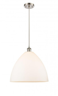 Bristol - 1 Light - 16 inch - Brushed Satin Nickel - Cord hung - Pendant (3442|516-1P-SN-GBD-161-LED)