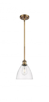 Bristol - 1 Light - 8 inch - Brushed Brass - Mini Pendant (3442|516-1S-BB-GBD-752)