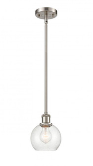 Athens - 1 Light - 6 inch - Brushed Satin Nickel - Mini Pendant (3442|516-1S-SN-G124-6)