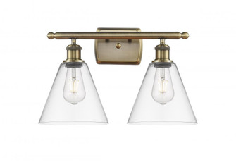 Berkshire - 2 Light - 18 inch - Antique Brass - Bath Vanity Light (3442|516-2W-AB-GBC-82-LED)