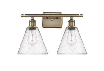 Berkshire - 2 Light - 18 inch - Antique Brass - Bath Vanity Light (3442|516-2W-AB-GBC-84-LED)
