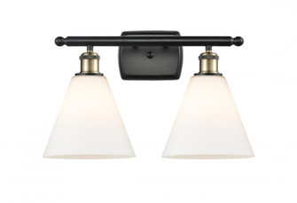 Berkshire - 2 Light - 18 inch - Black Antique Brass - Bath Vanity Light (3442|516-2W-BAB-GBC-81-LED)