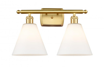 Berkshire - 2 Light - 18 inch - Satin Gold - Bath Vanity Light (3442|516-2W-SG-GBC-81-LED)