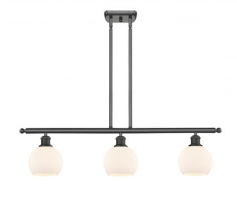 Athens - 3 Light - 36 inch - Oil Rubbed Bronze - Stem hung - Island Light (3442|516-3I-OB-G121-6-LED)