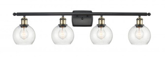 Athens - 4 Light - 36 inch - Black Antique Brass - Bath Vanity Light (3442|516-4W-BAB-G124-6)