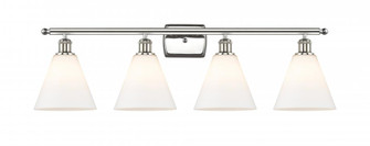 Berkshire - 4 Light - 38 inch - Polished Nickel - Bath Vanity Light (3442|516-4W-PN-GBC-81-LED)