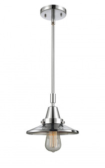 Railroad - 1 Light - 8 inch - Polished Chrome - Mini Pendant (3442|447-1S-PC-M7-LED)