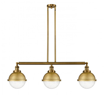 Hampden - 3 Light - 42 inch - Brushed Brass - Stem Hung - Adjustable Island Light (3442|213-BB-HFS-84-BB-LED)