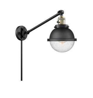 Hampden - 1 Light - 7 inch - Black Antique Brass - Swing Arm (3442|237-BAB-HFS-64-BK)