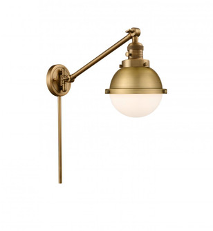 Hampden - 1 Light - 7 inch - Brushed Brass -Adjustable Swing Arm (3442|237-BB-HFS-61-BB)
