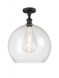 Athens - 1 Light - 14 inch - Oil Rubbed Bronze - Semi-Flush Mount (3442|516-1C-OB-G124-14-LED)