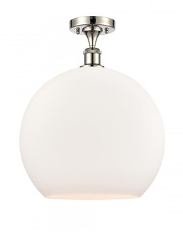 Athens - 1 Light - 14 inch - Polished Nickel - Semi-Flush Mount (3442|516-1C-PN-G121-14-LED)