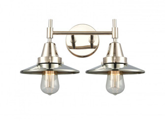 Railroad - 2 Light - 17 inch - Polished Nickel - Bath Vanity Light (3442|447-2W-PN-M1-PN)