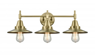 Railroad - 3 Light - 26 inch - Antique Brass - Bath Vanity Light (3442|447-3W-AB-M4-AB)