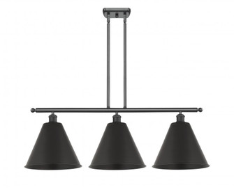 Berkshire - 3 Light - 39 inch - Matte Black - Stem hung - Island Light (3442|516-3I-BK-MBC-12-BK-LED)