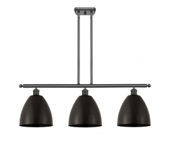 Bristol - 3 Light - 36 inch - Oil Rubbed Bronze - Stem hung - Island Light (3442|516-3I-OB-MBD-9-OB-LED)