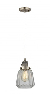 Chatham - 1 Light - 7 inch - Antique Brass - Cord hung - Mini Pendant (3442|201CSW-AB-G142)
