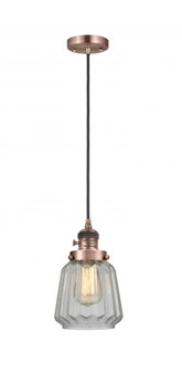 Chatham - 1 Light - 7 inch - Antique Copper - Cord hung - Mini Pendant (3442|201CSW-AC-G142)