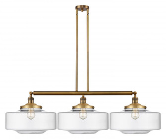 Bridgeton - 3 Light - 50 inch - Brushed Brass - Stem Hung - Adjustable Island Light (3442|213-BB-G692-16-LED)