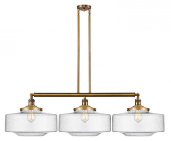 Bridgeton - 3 Light - 50 inch - Brushed Brass - Stem Hung - Adjustable Island Light (3442|213-BB-G694-16-LED)