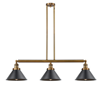 Briarcliff - 3 Light - 43 inch - Brushed Brass - Stem Hung - Adjustable Island Light (3442|213-BB-M10-BK-LED)