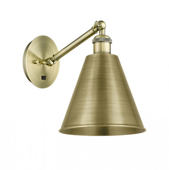 Berkshire - 1 Light - 8 inch - Antique Brass - Sconce (3442|317-1W-AB-MBC-8-AB-LED)