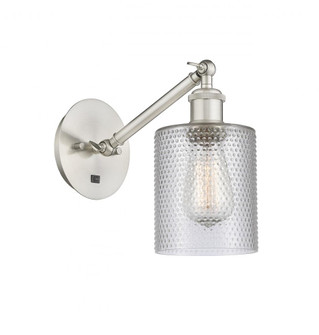 Cobbleskill - 1 Light - 5 inch - Brushed Satin Nickel - Sconce (3442|317-1W-SN-G112-LED)