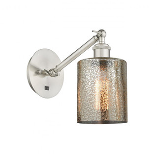 Cobbleskill - 1 Light - 5 inch - Brushed Satin Nickel - Sconce (3442|317-1W-SN-G116)