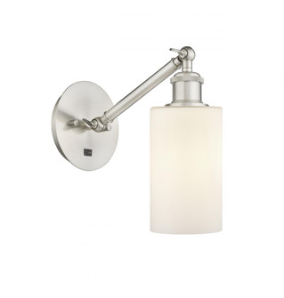 Clymer - 1 Light - 4 inch - Brushed Satin Nickel - Adjustable Sconce (3442|317-1W-SN-G801-LED)