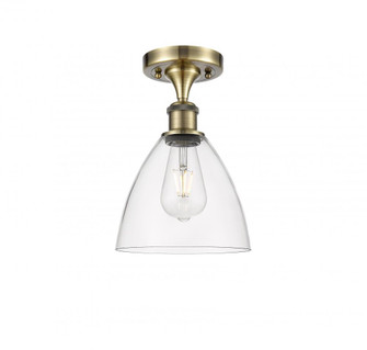 Bristol - 1 Light - 8 inch - Antique Brass - Semi-Flush Mount (3442|516-1C-AB-GBD-752)