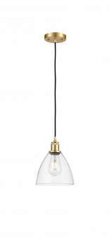 Bristol - 1 Light - 8 inch - Satin Gold - Cord hung - Mini Pendant (3442|516-1P-SG-GBD-752-LED)