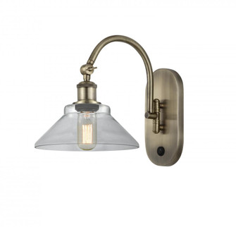 Orwell - 1 Light - 8 inch - Antique Brass - Adjustable Swing Arm (3442|518-1W-AB-G132)