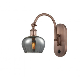 Fenton - 1 Light - 7 inch - Antique Copper - Adjustable Swing Arm (3442|518-1W-AC-G93-LED)
