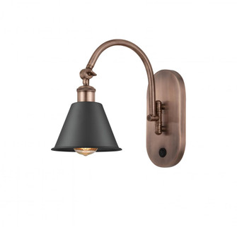 Smithfield - 1 Light - 7 inch - Antique Copper - Adjustable Swing Arm (3442|518-1W-AC-M8-BK-LED)