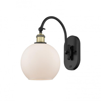 Athens - 1 Light - 8 inch - Black Antique Brass - Adjustable Swing Arm (3442|518-1W-BAB-G121-8)