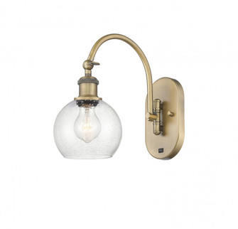 Athens - 1 Light - 6 inch - Brushed Brass - Adjustable Swing Arm (3442|518-1W-BB-G124-6)