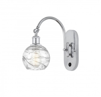Athens Deco Swirl - 1 Light - 6 inch - Polished Chrome - Adjustable Swing Arm (3442|518-1W-PC-G1213-6)