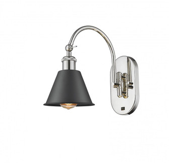 Smithfield - 1 Light - 7 inch - Polished Nickel - Adjustable Swing Arm (3442|518-1W-PN-M8-BK)