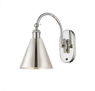 Berkshire - 1 Light - 8 inch - Polished Nickel - Adjustable Swing Arm (3442|518-1W-PN-MBC-8-PN)