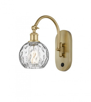 Athens Water Glass - 1 Light - 6 inch - Satin Gold - Sconce (3442|518-1W-SG-G1215-6-LED)