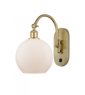 Athens - 1 Light - 8 inch - Satin Gold - Sconce (3442|518-1W-SG-G121-8-LED)