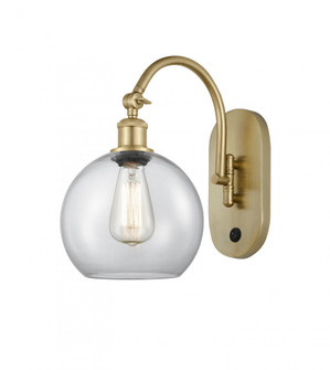 Athens - 1 Light - 8 inch - Satin Gold - Sconce (3442|518-1W-SG-G122-8-LED)