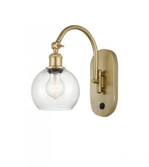 Athens - 1 Light - 6 inch - Satin Gold - Sconce (3442|518-1W-SG-G124-6-LED)