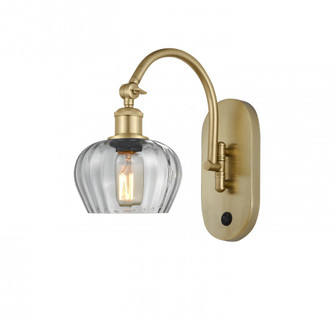 Fenton - 1 Light - 7 inch - Satin Gold - Adjustable Swing Arm (3442|518-1W-SG-G92-LED)