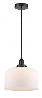 Bell - 1 Light - 12 inch - Matte Black - Cord hung - Mini Pendant (3442|616-1PH-BK-G71-L-LED)